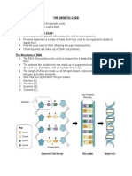 THE GENETIC CODE - GR 7 Lesson Notes