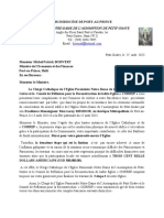 Lettre Correp Pour Le Ministre Des Finances Michel Patrick Boisvert 25 Aout 2023michel Patrick Boisvert Transferee