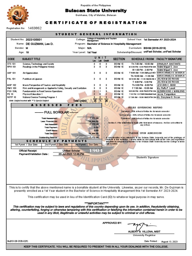 Cor - BULSU | PDF