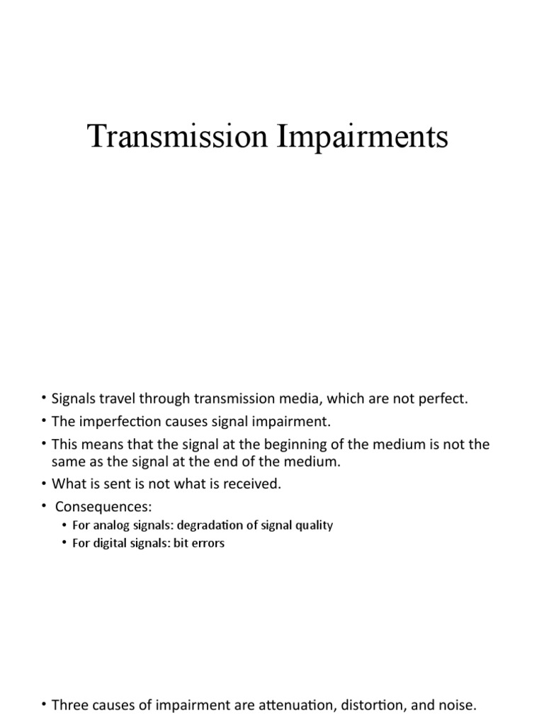 3transmission Impairments PDF Signal To Noise Ratio Decibel