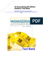 Managerial Accounting 5th Edition Jiambalvo Test Bank