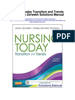 Nursing Today Transition and Trends 8th Edition Zerwekh Solutions Manual