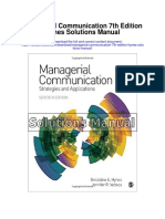 Managerial Communication 7th Edition Hynes Solutions Manual