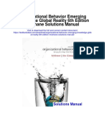 Organizational Behavior Emerging Knowledge Global Reality 6th Edition Mcshane Solutions Manual