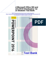 Illustrated Microsoft Office 365 and Powerpoint 2016 Introductory 1st Edition Beskeen Test Bank