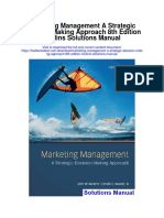 Marketing Management A Strategic Decision Making Approach 8th Edition Mullins Solutions Manual