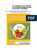 Nutritional Foundations and Clinical Applications A Nursing Approach 6th Edition Grodner Test Bank
