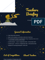 Teache Briefin: 06 September 2023