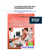 Income Tax Fundamentals 2015 33rd Edition Whittenburg Test Bank