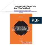 Marketing Principles Asia Pacific 2nd Edition Pride Test Bank