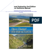 Open Channel Hydraulics 2nd Edition Sturm Solutions Manual