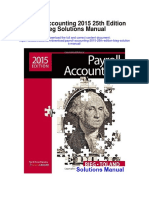 Payroll Accounting 2015 25th Edition Bieg Solutions Manual