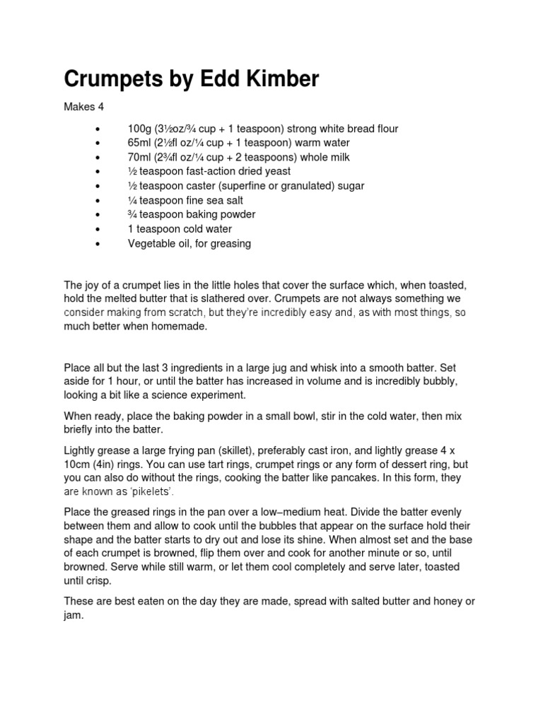 Crumpets by edd kimber for pastry summit 2022 pdf