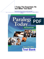 Paralegal Today The Essentials 7th Edition Miller Test Bank