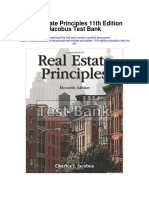 Real Estate Principles 11th Edition Jacobus Test Bank