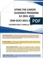 Revisiting The Career Guidance Program Procedure, M&E, Annexes S.Y. 2021-2022