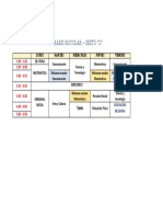 Horario Escolar Anual Sexto D