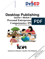 TLE8 MODULE Q1W7 Desktop Publishing