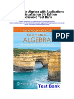 Intermediate Algebra With Applications and Visualization 5th Edition Rockswold Test Bank