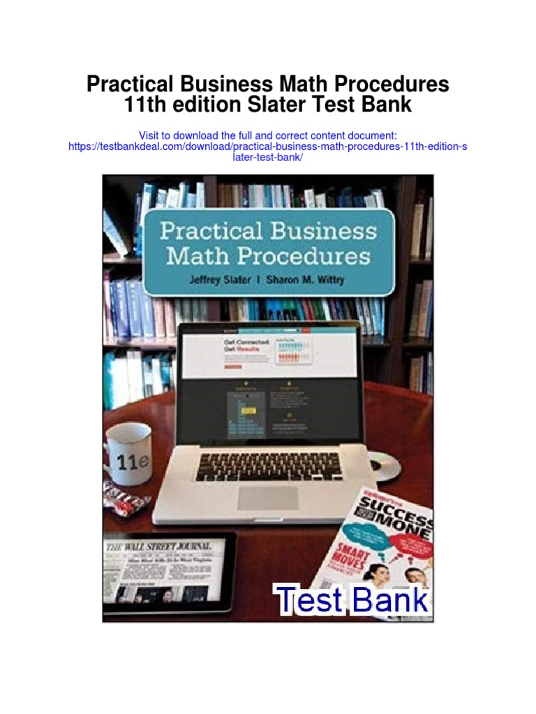 Practical Business Math Procedures 11th Edition Slater Test Bank PDF Decimal