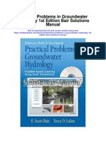 Practical Problems in Groundwater Hydrology 1st Edition Bair Solutions Manual
