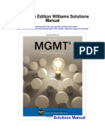 MGMT 9th Edition Williams Solutions Manual