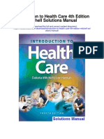Introduction To Health Care 4th Edition Mitchell Solutions Manual