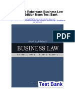 Smith and Robersons Business Law 17th Edition Mann Test Bank