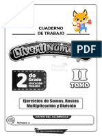 Cuaderno Trabajo Divertinumeros 2o II Tomo Me360