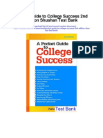 Pocket Guide To College Success 2nd Edition Shushan Test Bank