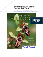 Principles of Biology 1st Edition Brooker Test Bank