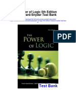 Power of Logic 5th Edition Howard Snyder Test Bank