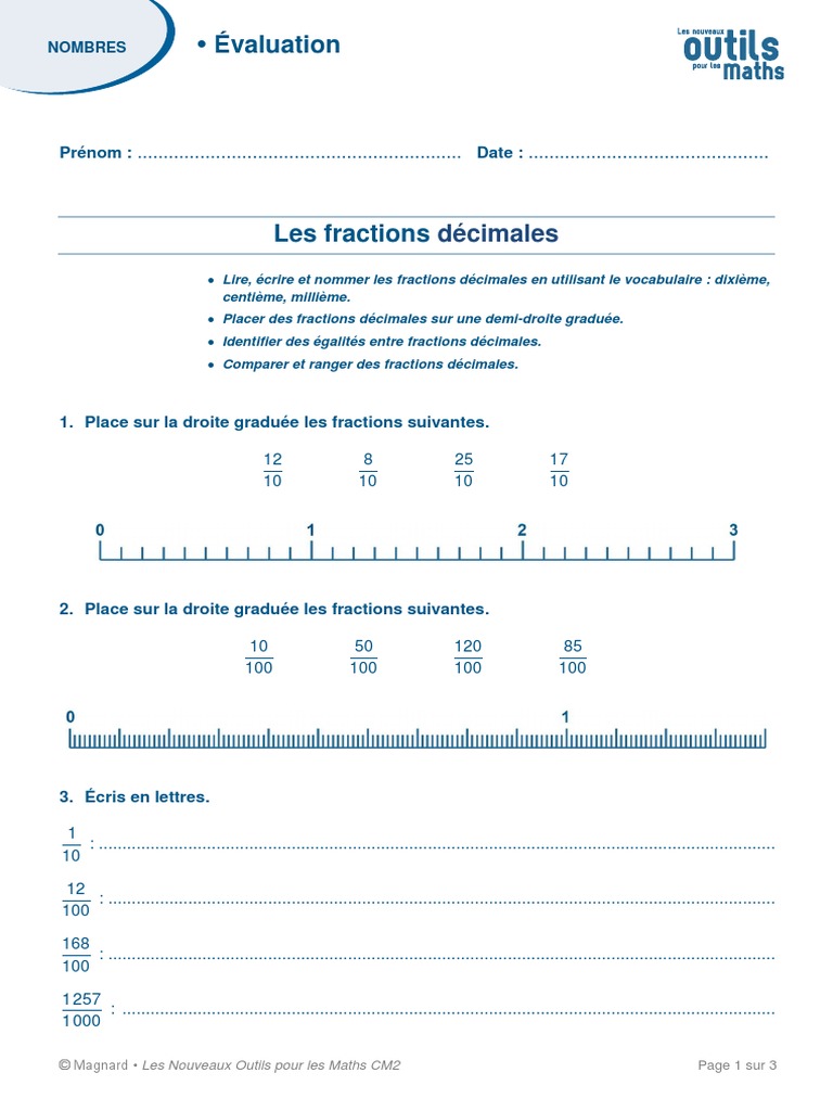 CM2 NUM 11 FRAC DEC AU NB DEC Eval | PDF | Échecs | Théorie (échecs)