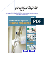 Practical Pharmacology For The Surgical Technologist 1st Edition Junge Test Bank
