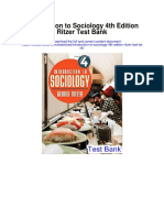 Introduction To Sociology 4th Edition Ritzer Test Bank