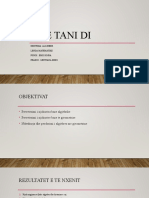 Une Tani Di: Nentema: Algjeber Lenda:Matematike Punoi: Ergi Rojba Pranoi: Gentiana Mino