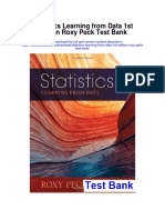 Statistics Learning From Data 1st Edition Roxy Peck Test Bank