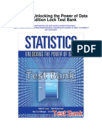 Statistics Unlocking The Power of Data 1st Edition Lock Test Bank