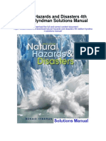 Natural Hazards and Disasters 4th Edition Hyndman Solutions Manual