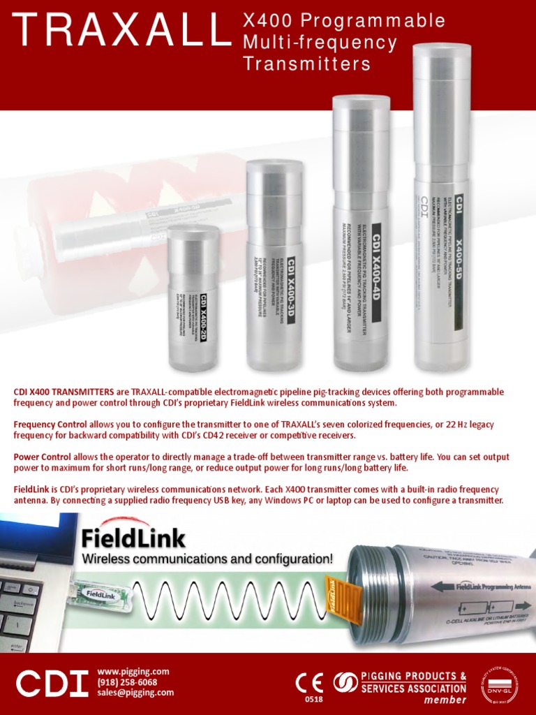 X400 Programmable Pipeline Transmitters | PDF | Transmitter | Radio