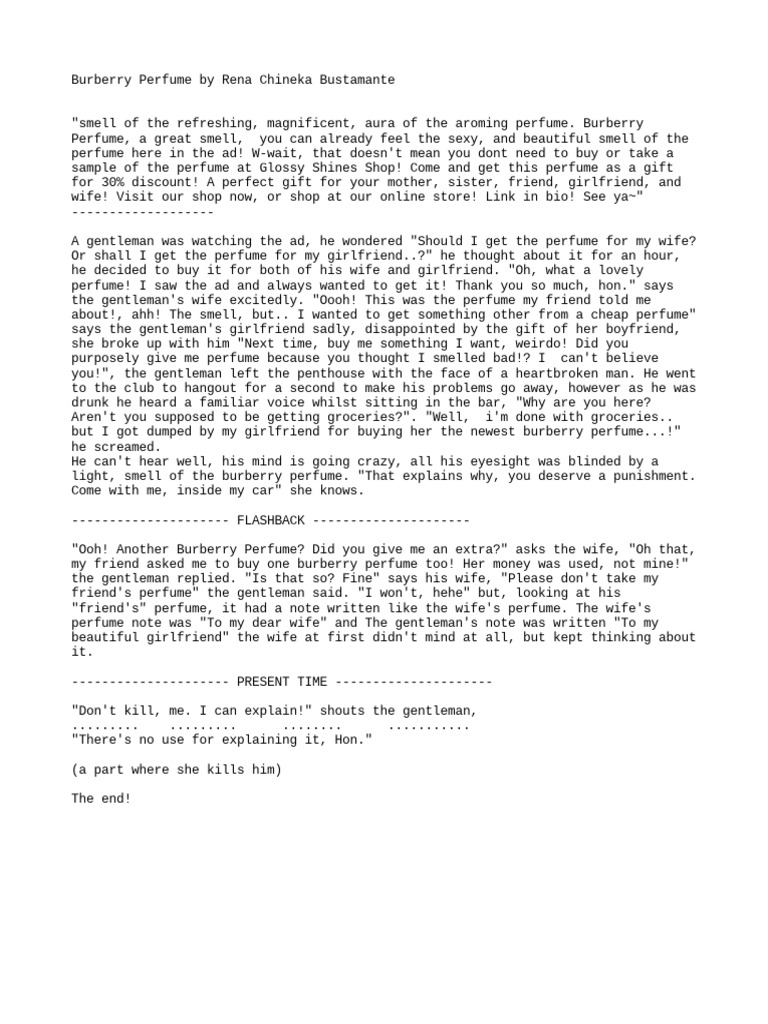 Burberry Perfume Pdf