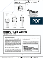 Teccor Electronics Non-Sensitive Gate SCR Technical Specifications