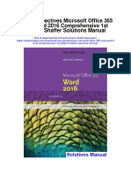 New Perspectives Microsoft Office 365 and Word 2016 Comprehensive 1st Edition Shaffer Solutions Manual