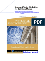 Legal Environment Today 8th Edition Miller Solutions Manual