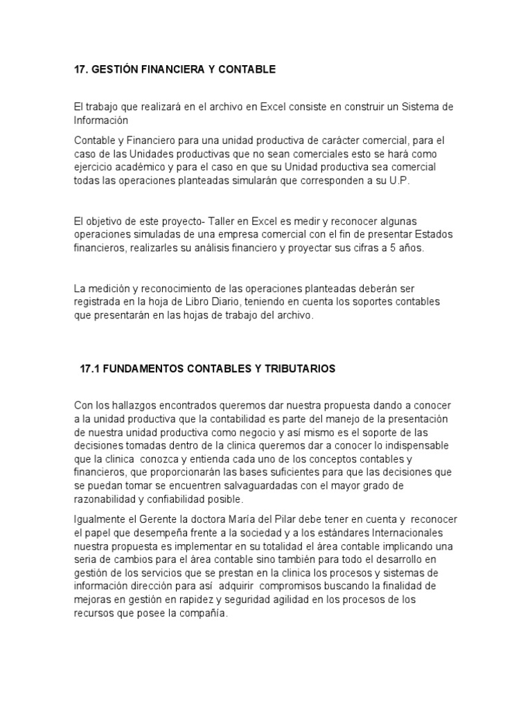 Retroali-Proyecto - 17. Gestión Financiera y Contable | PDF ...