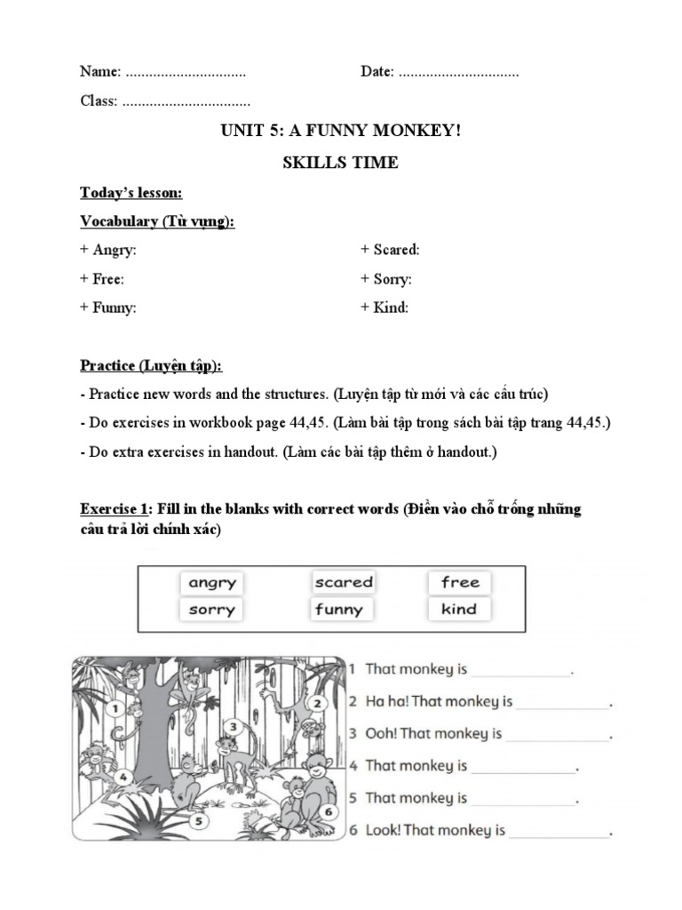 L P 3 - 14-5 - Unit 5 Skills Time | PDF