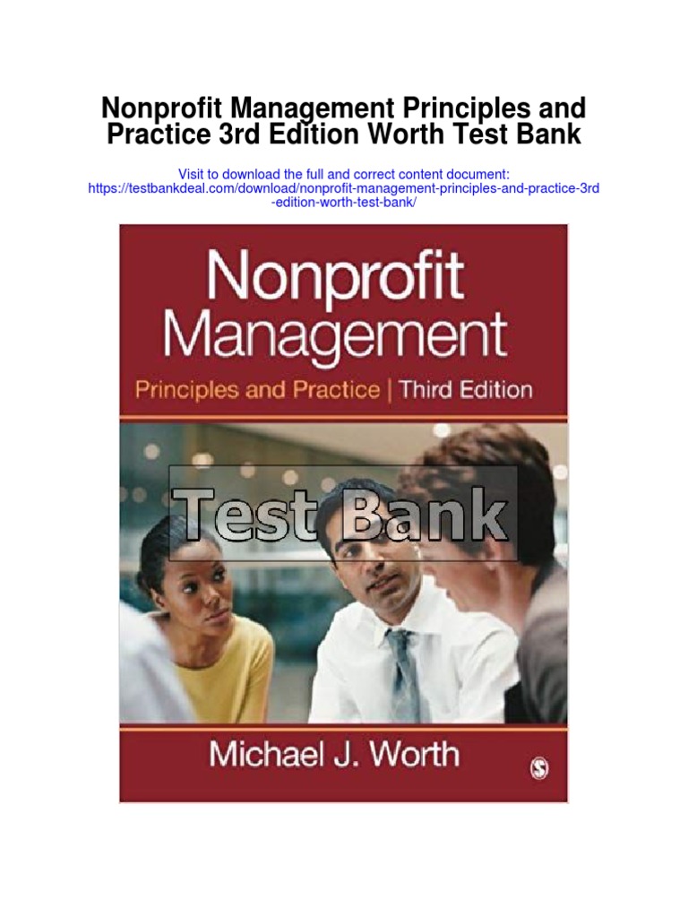 Nonprofit Management Principles and Practice 3rd Edition Worth Test
