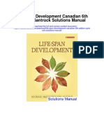 Life Span Development Canadian 6th Edition Santrock Solutions Manual