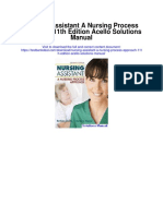 Nursing Assistant A Nursing Process Approach 11th Edition Acello Solutions Manual