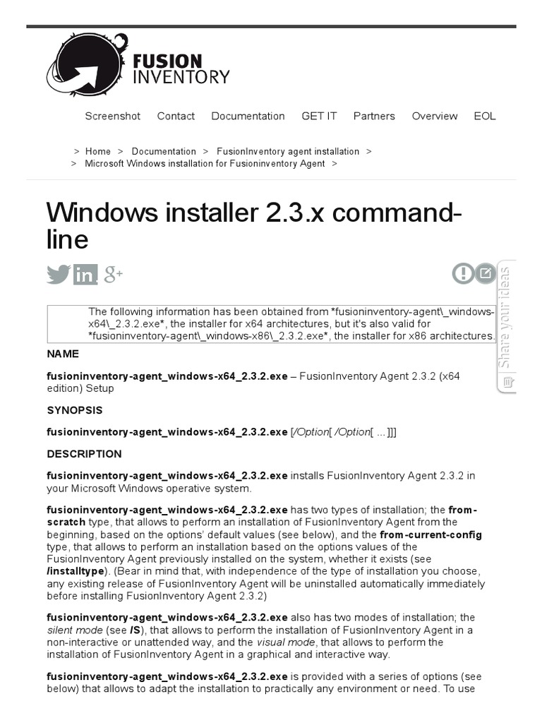 Glpi windows installer 2 3 x command line pdf